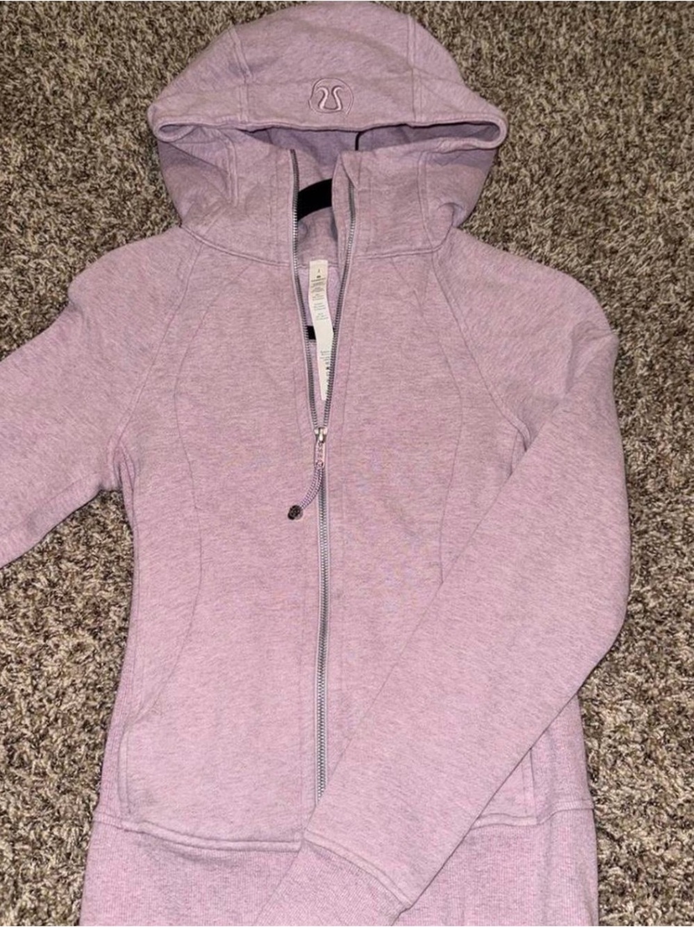 lululemon athletica Girls' Light Lavender Hooded Zip Jacket